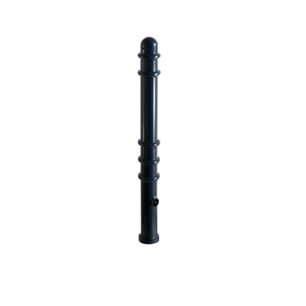 Ornamental bollard | Series 479B | � 76 mm | removable, self-engaging lockwith hot-dip galvanized ground socket part-no. 476.40approx. 400 mm below ground | with triangular locking mechanism acc. with DIN 3223 | without eyelet